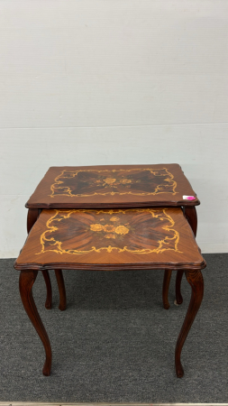Pair of Inlaid Nesting Tables