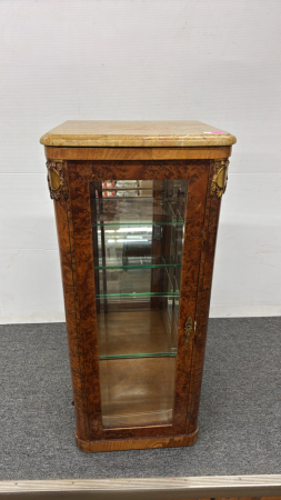 Marble Top Curio Cabinet
