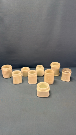 Selection of Milk Glass Jars