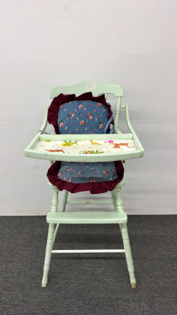 Wooden High Chair with Flip Up Tray