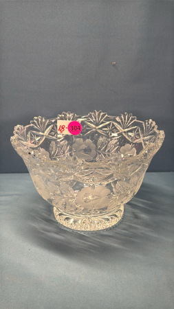 Large 9in Lead Crystal Bowl