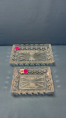 (2) Moon & Stars Celery & Relish Trays