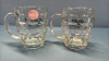 (2) Glass Beer Mugs "Cheers of Boston" - 4