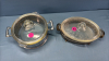 (2) Glass Casseroles in Silver Plate Stands - 3
