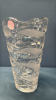 Lead Crystal 11in High Vase - 3