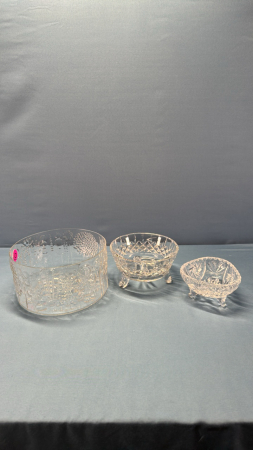 (3) Glass Bowls