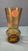 Mary Gregory Style Amber 6in Tall Vase - 3