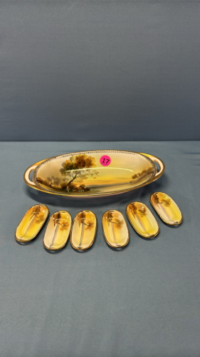 Noritake Oval Bowl & (6) Oblong Personal Bowls
