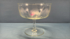 Etched Glass Crystal 7in Wide Pedestal Bowl - 2