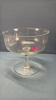 Etched Glass Crystal 7in Wide Pedestal Bowl - 3