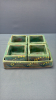 Pottery Bowl w/4 Matching Square Serving Dishes