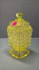 Vaseline Glass Footed Sugar Bowl - 2