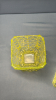 Vaseline Glass Footed Sugar Bowl - 3