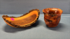 Walnut Live Edge Bowl & Turned Vase - 2