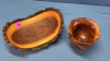 Walnut Live Edge Bowl & Turned Vase - 3