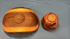 Walnut Live Edge Bowl & Turned Vase - 5