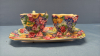 Royal Winton Cream & Sugar With Underplate - 2