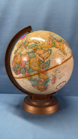 12in High Globe in Plastic Stand