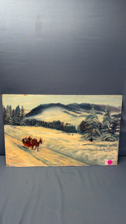 Oil Painting on Board