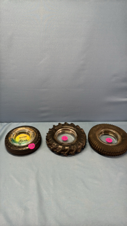 (3) Tire Ash Trays