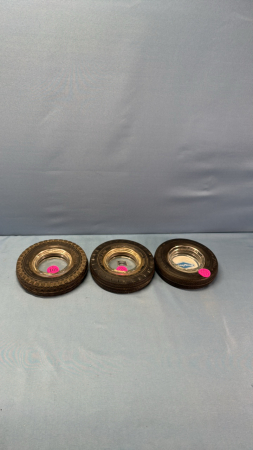 (3) Goodyear Rubber Tire Ash Trays