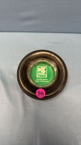 Kelly-Springfield Rubber Tire Ash Tray