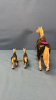 Plastic Horse with Cart & Plastic Saddle Horse - 5