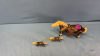Plastic Horse with Cart & Plastic Saddle Horse - 7