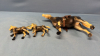 Plastic Horse with Cart & Plastic Saddle Horse - 8