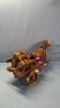 Plastic Horse with Cart & Plastic Saddle Horse - 14