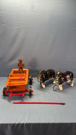 (2) China Horses & Wagon