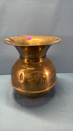 Brass Pony Express Spittoon