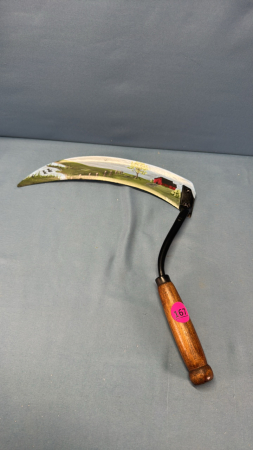 Hand Sickle With Painted Scene