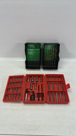 Hitachi 14PC Drill Bit Set & Bit Driver Set