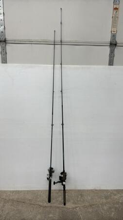 (2) Graphite 6ft Fishing Poles