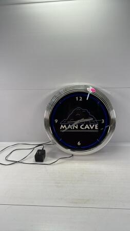 NOT WORKING- Mancave Neon 15in Wall Clock