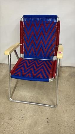Macrama Aluminum Lawn Chair