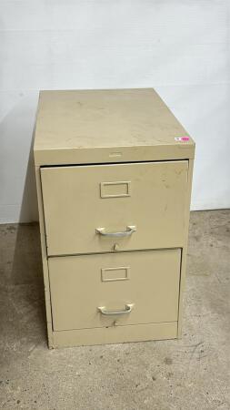 Metal Legal Sized 2 Drawer Filing Cabinet