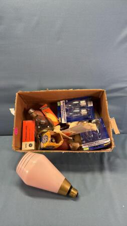 Quantity of Old Light Bulbs & Oil Lamp Wick