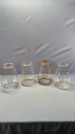 (4) Glass Globes