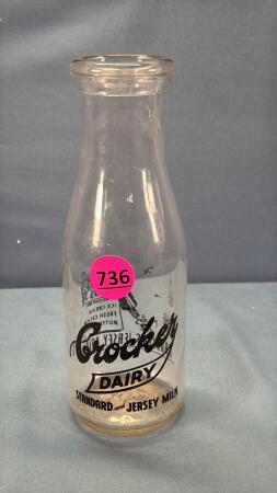 Crocker Dairy Silk Screened Round Pint