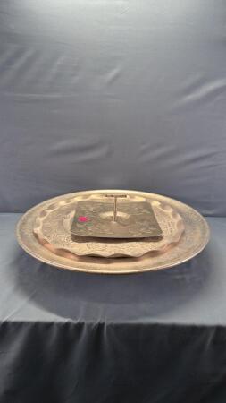 Hammered Aluminum Trays