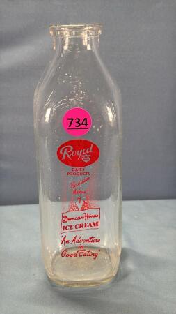 Royal Dairy Product Silk Screened Square Quart