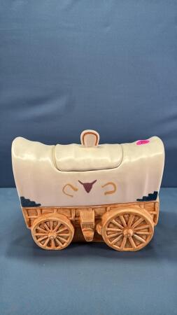 Treasure Craft Covered Wagon Cookie Jar