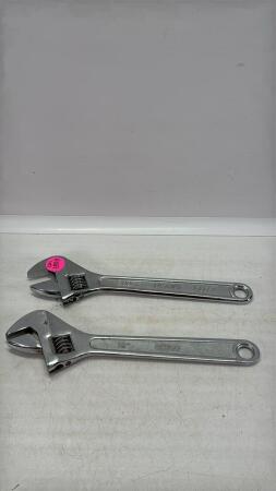 (2) 12in Adjustable Wrenches