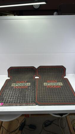 (2) Built Ford Tough Rubber Floor Mats