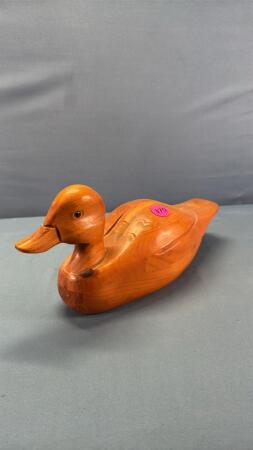 14in Long Wooden Duck Decoy