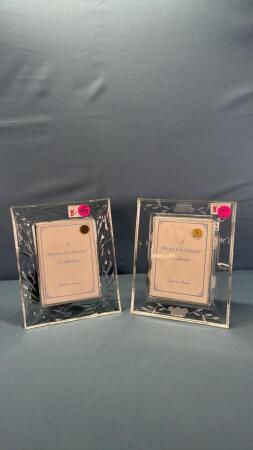 Pair of Lead Crystal Picture Frames