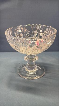 Pinwheel 6in Wide Pedestal Candy Dish
