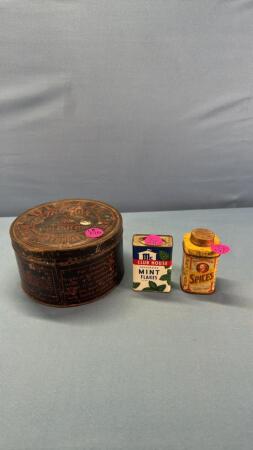 (3) Vintage Tins